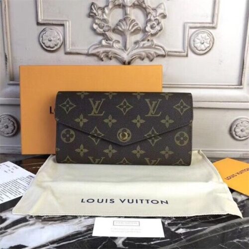 High Quality Luxury Louis Vuitton Sarah Wallet Rose Ballerine