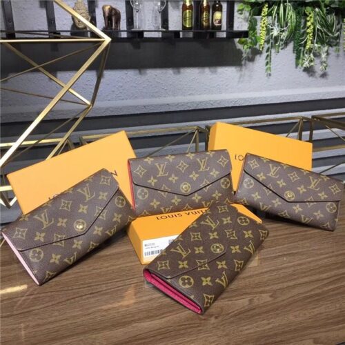 High Quality Luxury Louis Vuitton Sarah Wallet Rose Ballerine product detail