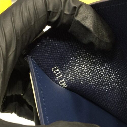 High Quality Luxury Louis Vuitton Slender Id Wallet Taiga Leather Bleu Marine product detail