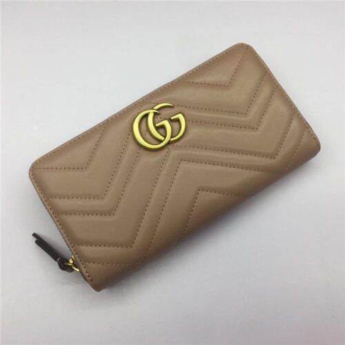 High Quality Luxury Gucci GG Marmont Zip Around Wallet (Varied Colors) – Style 87155 alternate view