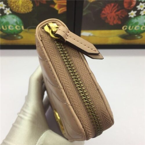 High Quality Luxury Gucci GG Marmont Zip Around Wallet (Varied Colors) – Style 87155 product detail