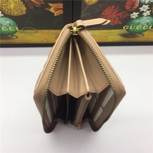 High Quality Luxury Gucci GG Marmont Zip Around Wallet (Varied Colors) – Style 87155 product detail