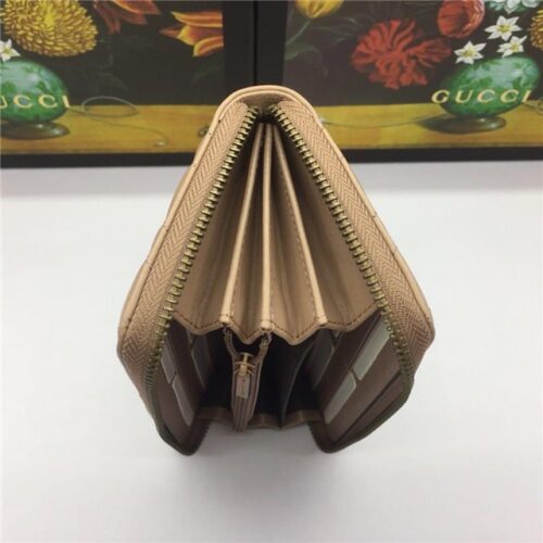 High Quality Luxury Gucci GG Marmont Zip Around Wallet (Varied Colors) – Style 87155 product detail