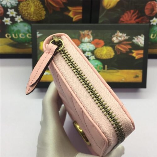High Quality Luxury Gucci GG Marmont Zip Around Wallet (Varied Colors) – Style 87155 product detail
