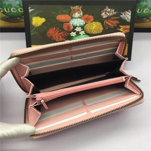 High Quality Luxury Gucci GG Marmont Zip Around Wallet (Varied Colors) – Style 87155 product detail