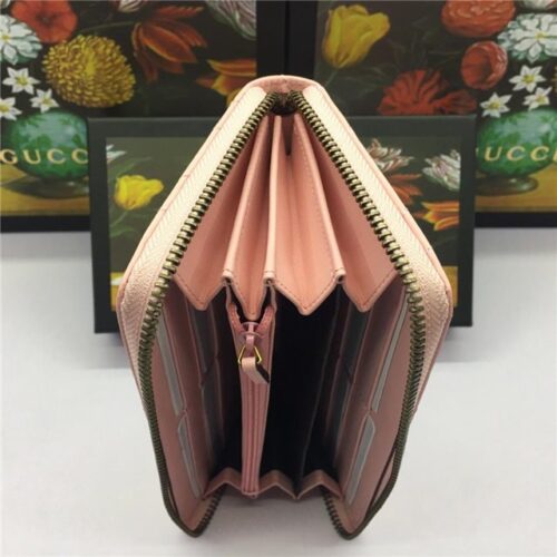 High Quality Luxury Gucci GG Marmont Zip Around Wallet (Varied Colors) – Style 87155 product detail