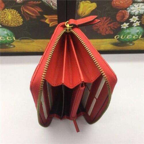 High Quality Luxury Gucci GG Marmont Zip Around Wallet (Varied Colors) – Style 87155 product detail