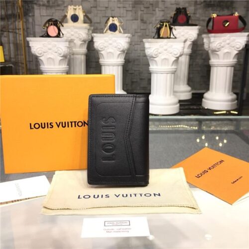 High Quality Luxury Louis Vuitton Pocket Organizer Dark Infinity Leather product detail