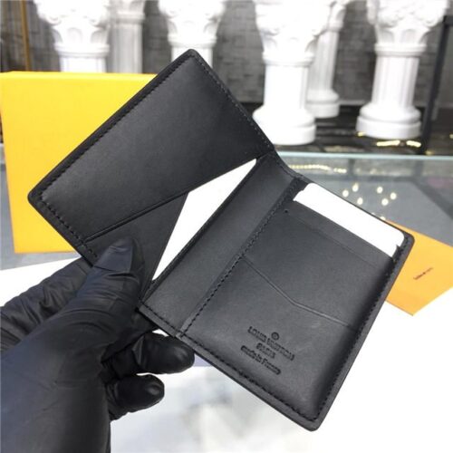 High Quality Luxury Louis Vuitton Pocket Organizer Dark Infinity Leather product detail