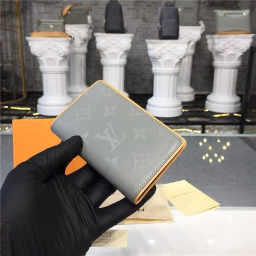 High Quality Luxury Louis Vuitton Pocket Organizer Monogram Titanium alternate view
