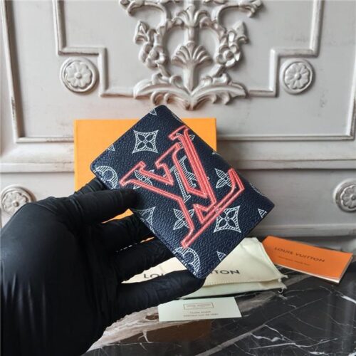 High Quality Luxury Louis Vuitton Pocket Organizer Monogram Upside Down Canvas alternate view