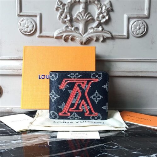 High Quality Luxury Louis Vuitton Multiple Wallet Monogram Upside Down Canvas