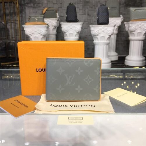 High Quality Luxury Louis Vuitton Multiple Wallet Monogram Titanium