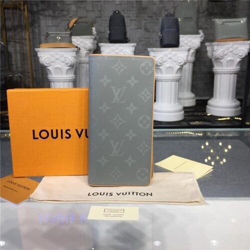 High Quality Luxury Louis Vuitton Brazza Wallet Monogram Titanium