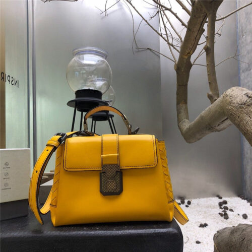 High Quality Luxury Bottega Veneta Piazza Bag Yellow