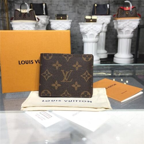 High Quality Luxury Louis Vuitton Slender Id Wallet Monogram Canvas