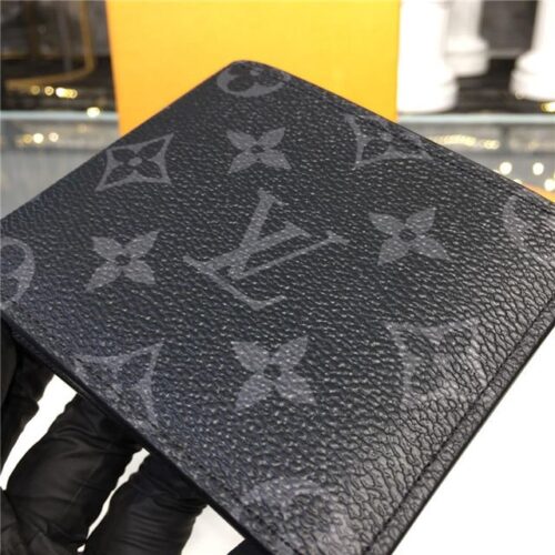 High Quality Luxury Louis Vuitton Slender Id Wallet Monogram Eclipse Canvas product detail