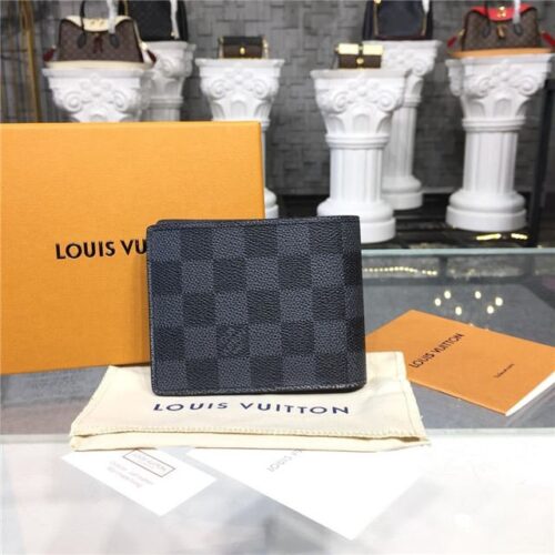 High Quality Luxury Louis Vuitton Slender Id Wallet Damier Graphite Canvas product detail