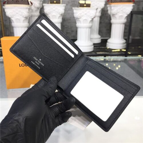 High Quality Luxury Louis Vuitton Slender Id Wallet Taiga Leather Ardoise product detail