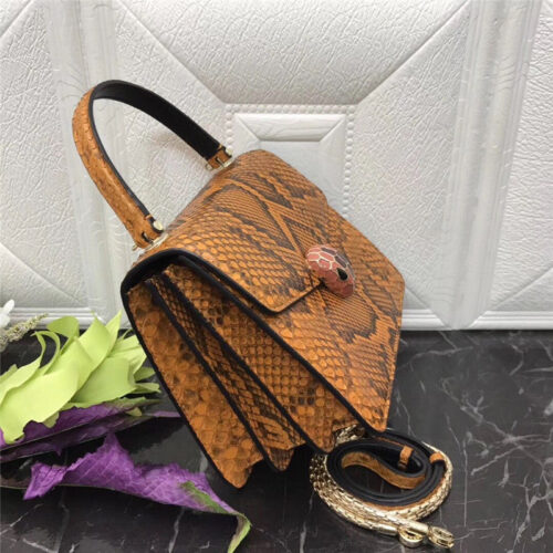 High Quality Luxury Bvlgari Snakeskin Bag – Style 42636 product detail