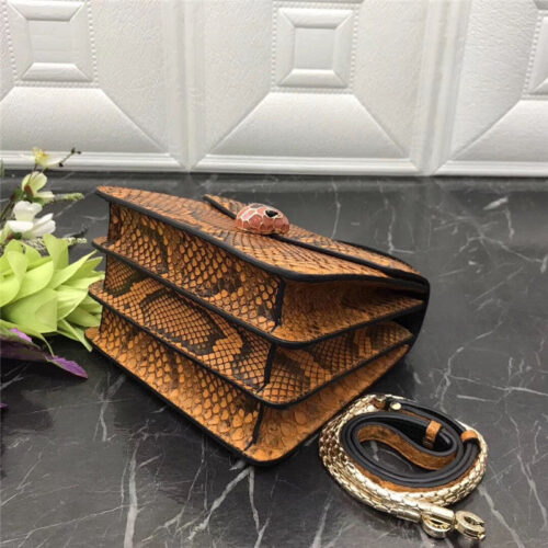 High Quality Luxury Bvlgari Snakeskin Bag – Style 42636 product detail
