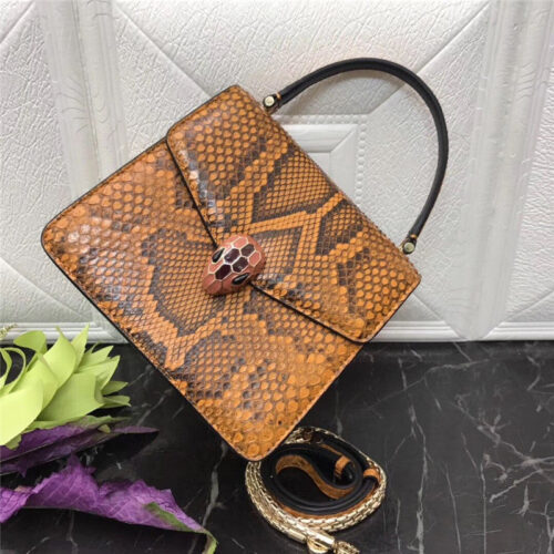 High Quality Luxury Bvlgari Snakeskin Bag – Style 42636 product detail