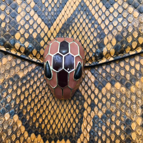 High Quality Luxury Bvlgari Snakeskin Bag – Style 42636 product detail
