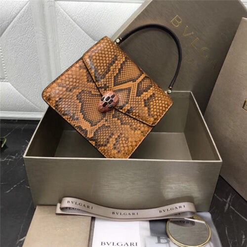High Quality Luxury Bvlgari Snakeskin Bag – Style 42636 product detail