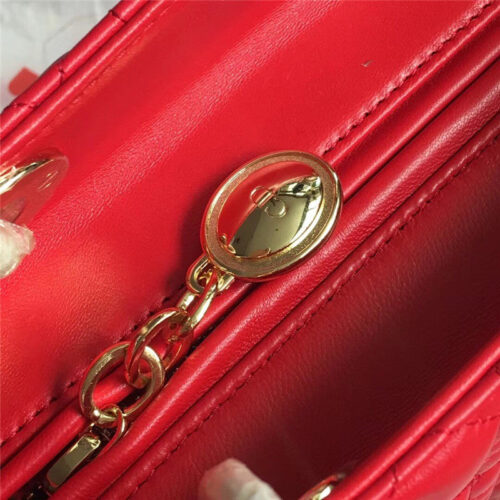 High Quality Luxury Lady Dior Cannage Bag Red product detail