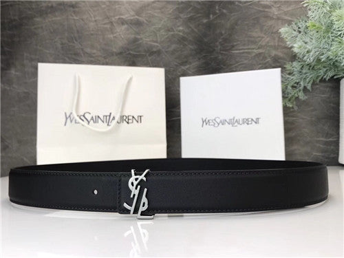 High Quality Luxury YSL Leather Belt Womens