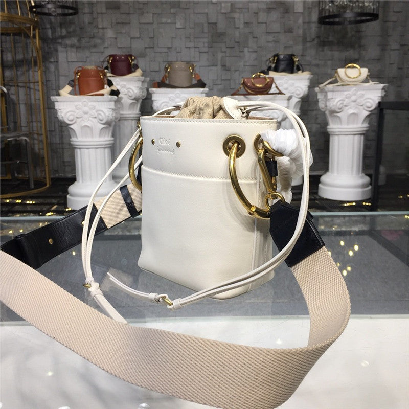 High Quality Luxury Chloe Roy Bucket Bag Small White product detail