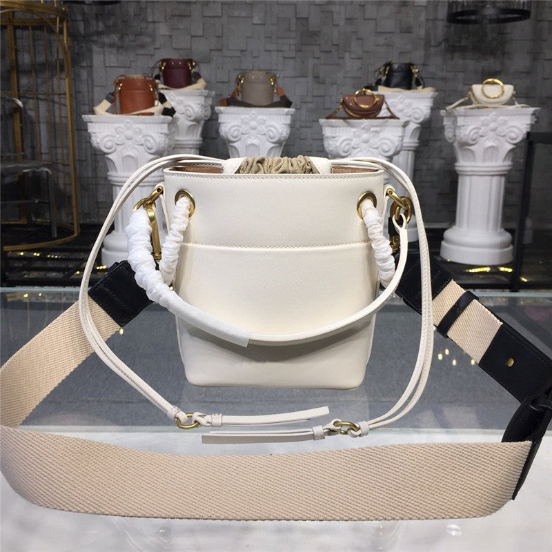 High Quality Luxury Chloe Roy Bucket Bag Small White product detail