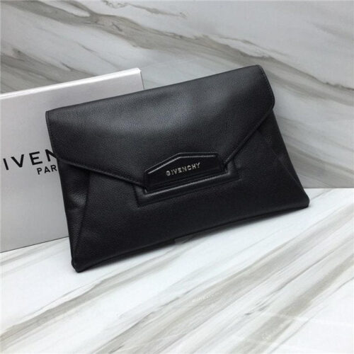 High Quality Luxury Givenchy Antigona Envelope Clutch Textured Leather (Varied Colors)