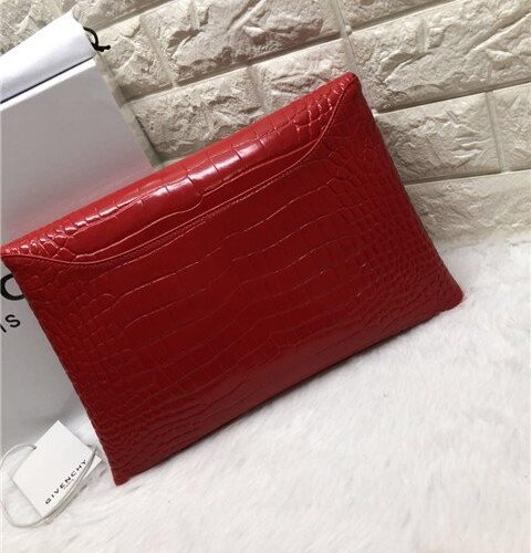High Quality Luxury Givenchy Antigona Envelope Clutch Crocodile Embossed (Varied Colors) product detail
