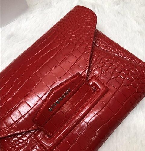 High Quality Luxury Givenchy Antigona Envelope Clutch Crocodile Embossed (Varied Colors) product detail
