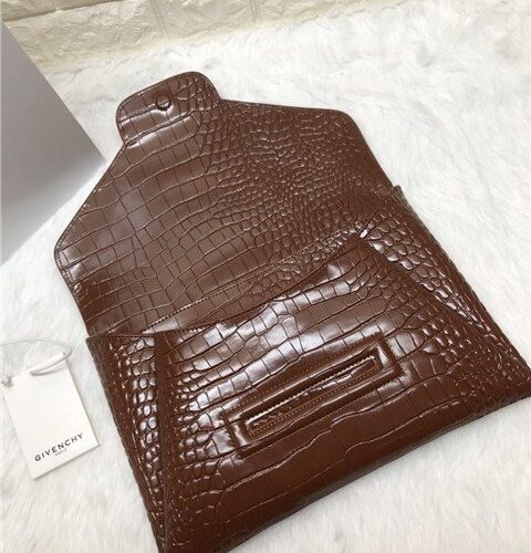 High Quality Luxury Givenchy Antigona Envelope Clutch Crocodile Embossed (Varied Colors) product detail