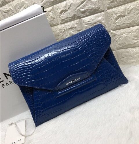 High Quality Luxury Givenchy Antigona Envelope Clutch Crocodile Embossed (Varied Colors) product detail