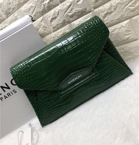 High Quality Luxury Givenchy Antigona Envelope Clutch Crocodile Embossed (Varied Colors) product detail