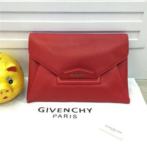 High Quality Luxury Givenchy Antigona Envelope Clutch Textured Leather (Varied Colors) product detail