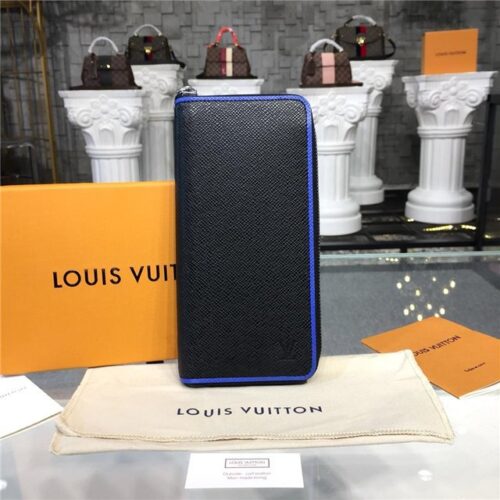 High Quality Luxury Louis Vuitton Zippy Wallet Vertical Taiga Leather