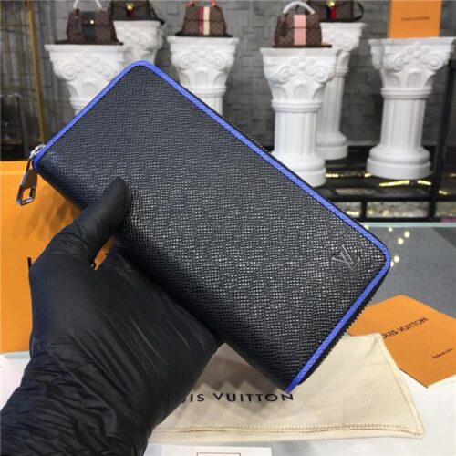 High Quality Luxury Louis Vuitton Zippy Wallet Vertical Taiga Leather alternate view