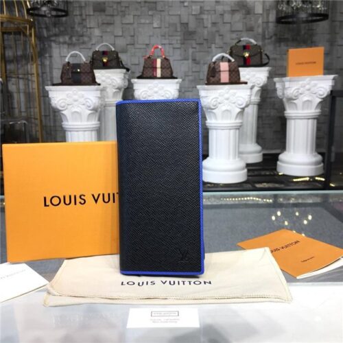 High Quality Luxury Louis Vuitton Brazza Wallet Taiga Leather