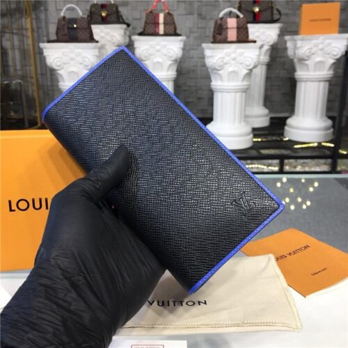 High Quality Luxury Louis Vuitton Brazza Wallet Taiga Leather alternate view