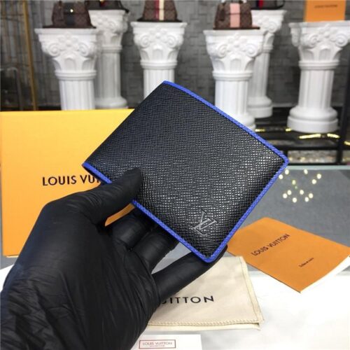 High Quality Luxury Louis Vuitton Multiple Wallet Taiga Leather