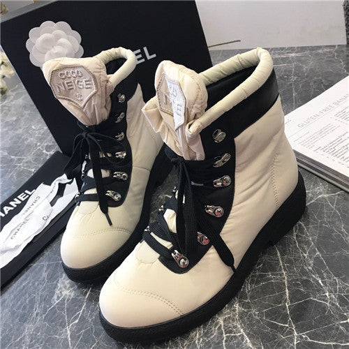 High Quality Luxury Chanel Down Shoes Snow Boots – Style 77926