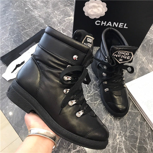 High Quality Luxury Chanel Down Shoes Snow Boots – Style 43462 alternate view