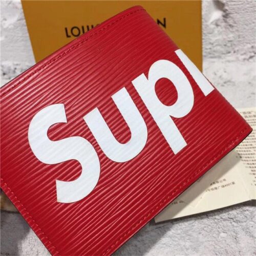 High Quality Luxury Louis Vuitton X Supreme Slender Wallet Epi (Varied Colors) product detail