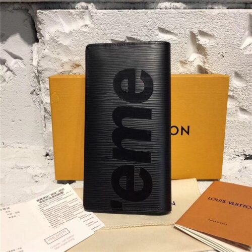 High Quality Luxury Louis Vuitton X Supreme Brazz Wallet Epi (Varied Colors) product detail