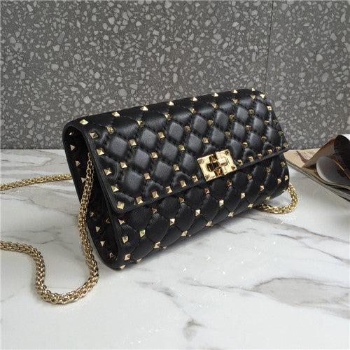 High Quality Luxury Valentino Rockstud Clutch alternate view