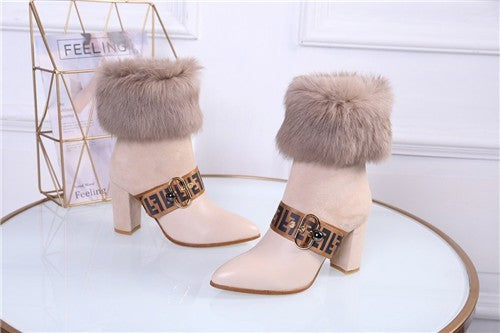 High Quality Luxury Fendi Ankle Booties Shoes – Style 25491 alternate view